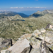 View from Kamenitsa peak to Vihren Peak and  Polezhan peak, Pirin Mountain - Photos from Bulgaria, Resorts, Тourist Дestinations