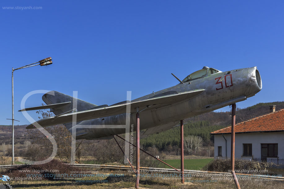 Village Kovachevtsi,Plane  Memorial, Mikoyan-Gurevich MiG-17, Pernik Region