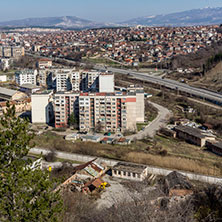 Поглед към Перник от крепостта Кракра, Област Перник