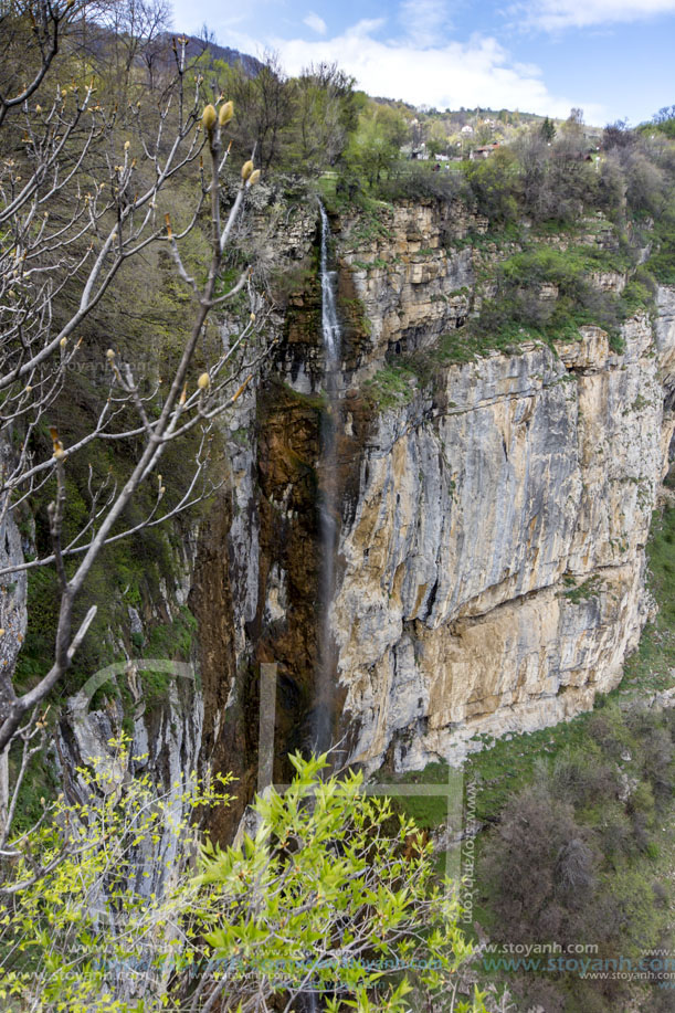 Skaklya waterfall near the village Zasele, Stara Planina Mountain, Sofia Region