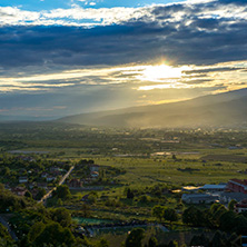 Sunset, Ograzhden mountain, Village Parvomay,  Blagoevgrad Region - Photos from Bulgaria, Resorts, Тourist Дestinations