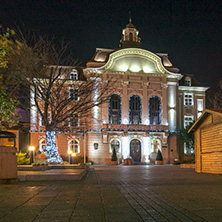 Пловдив, сградата на общината през нощта, Област Пловдив